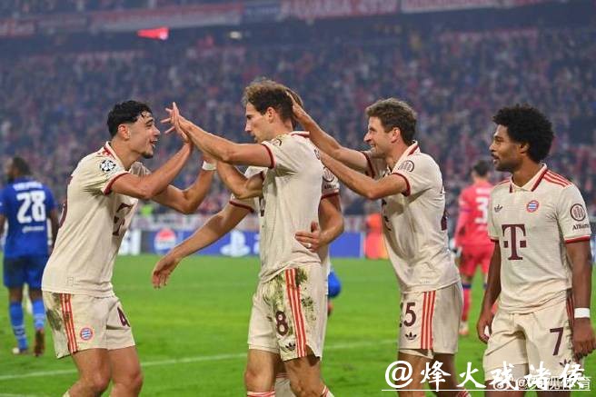 欧冠-凯恩大四喜奥利塞双响 拜仁9-2萨格勒布迪纳摩